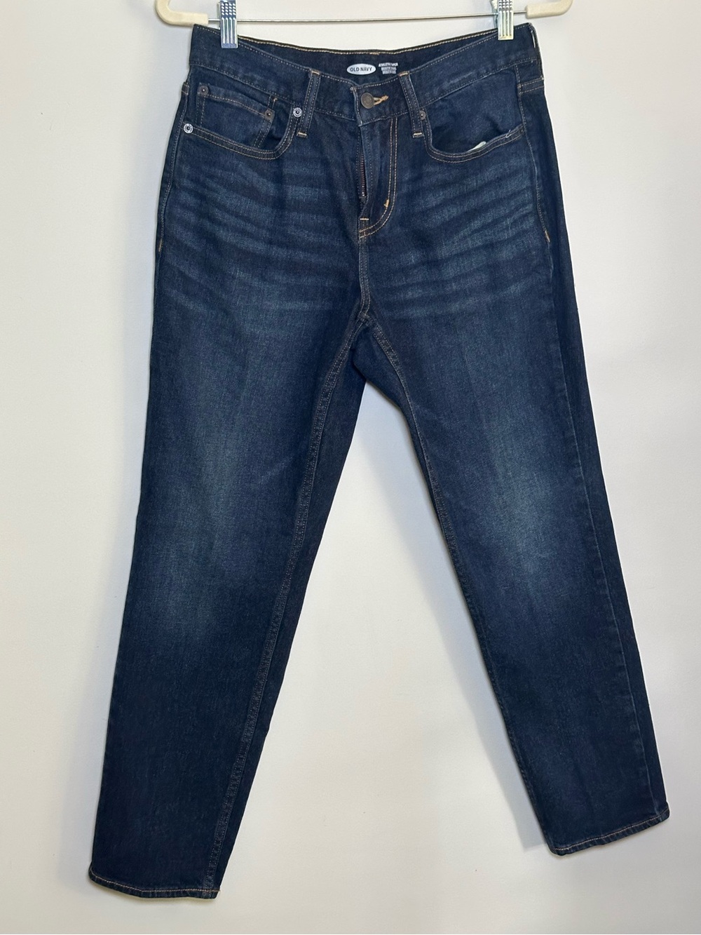Old Navy Men’s Dark Wash Athletic Taper Straight Jeans 30x30